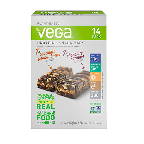 Vega Protein+ Snack Bars, 14 ct./1.7 oz.
