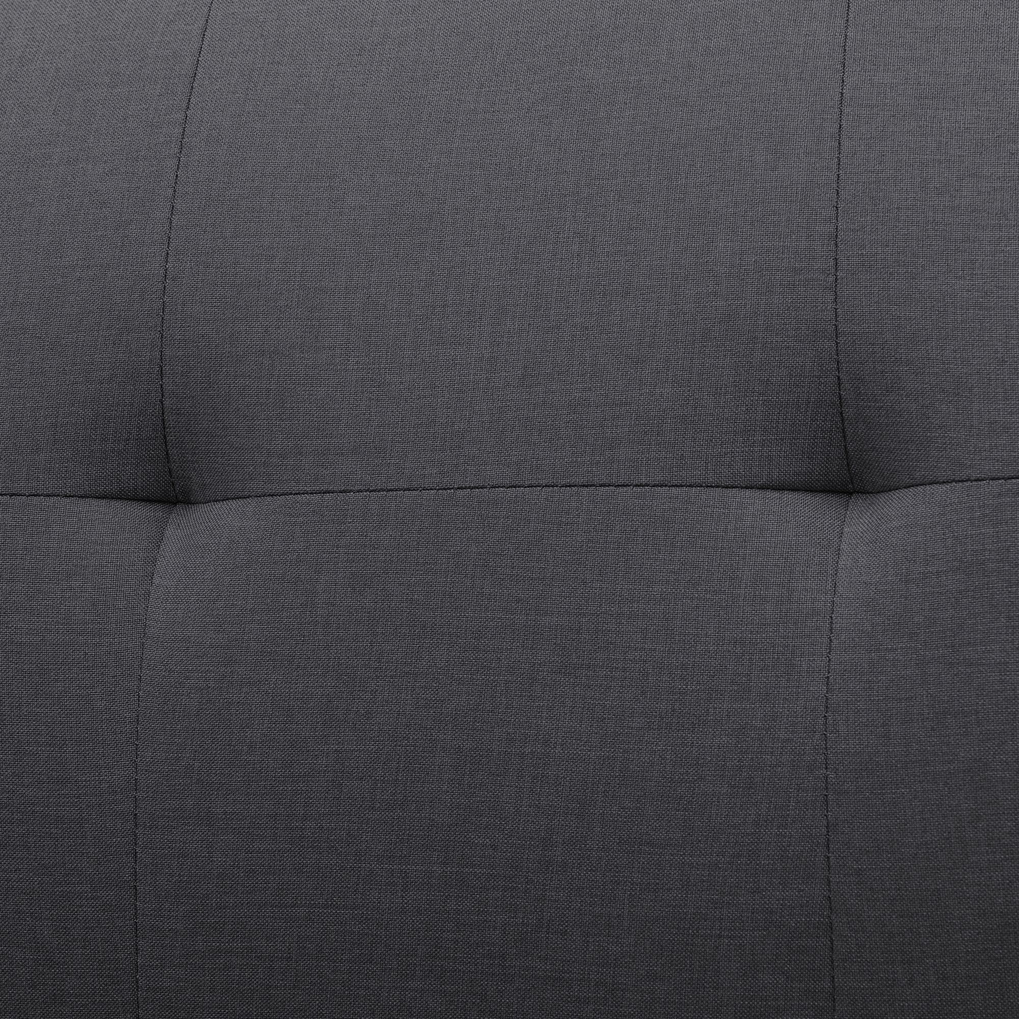 Handy Living Linen Sofa - Charcoal