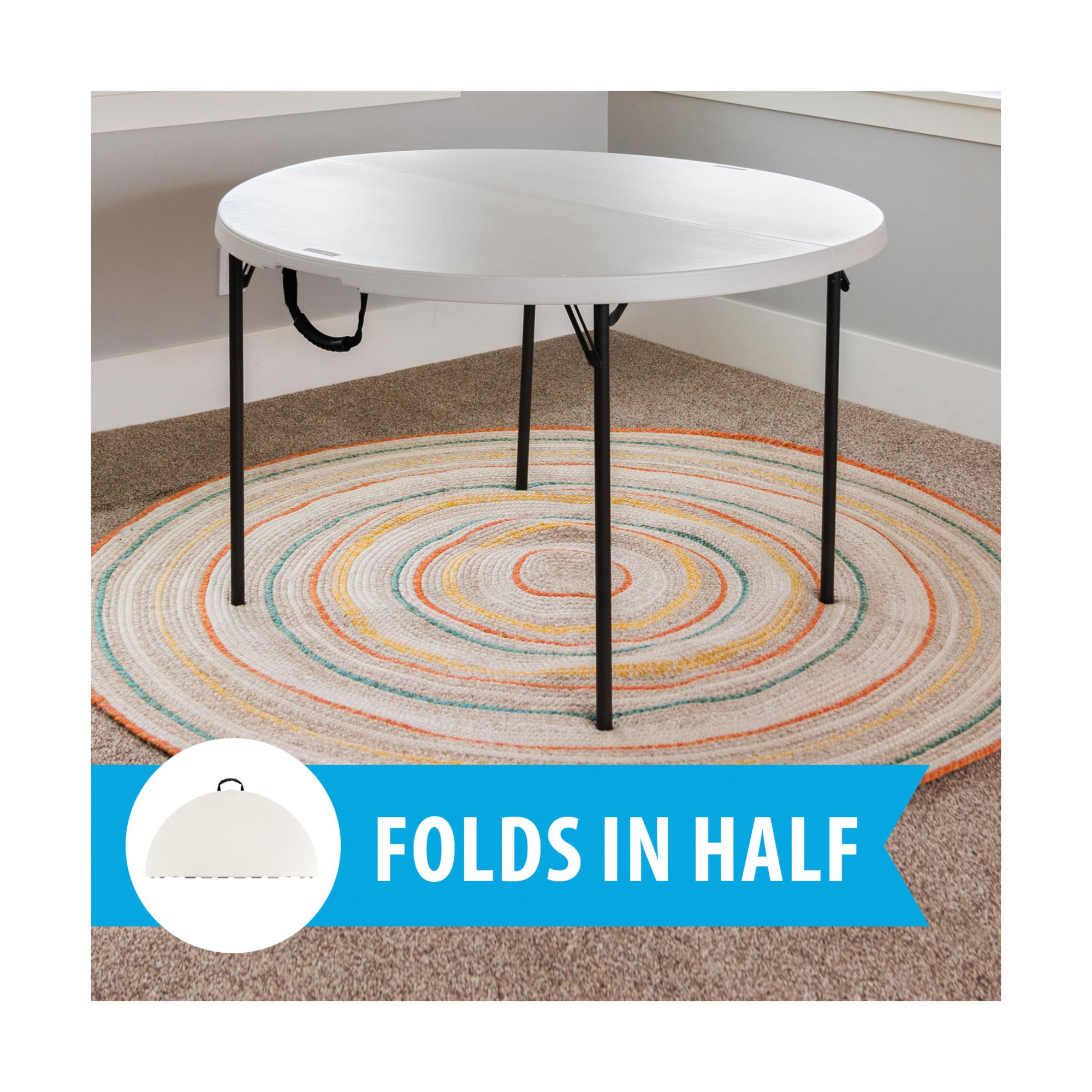 Lifetime Blog: How to Use a Lifetime Fold-In-Half Table