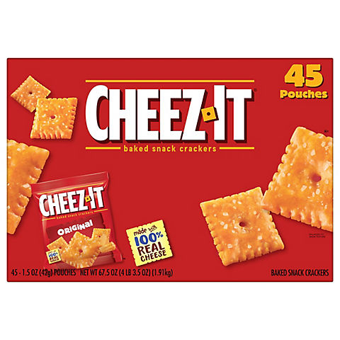 Cheez-It Crackers Individual Pouches, 45 ct.