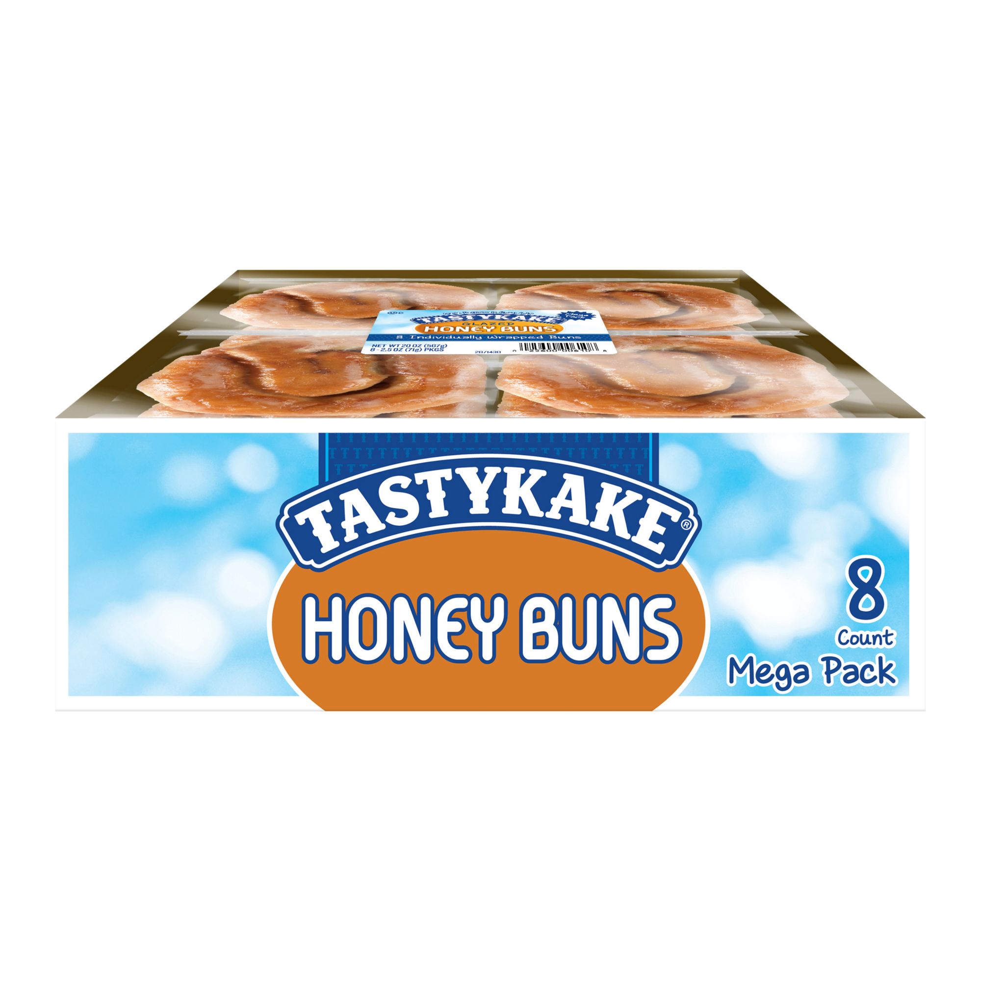 Great Value Glazed Honey Buns, 3 oz, 8 Count
