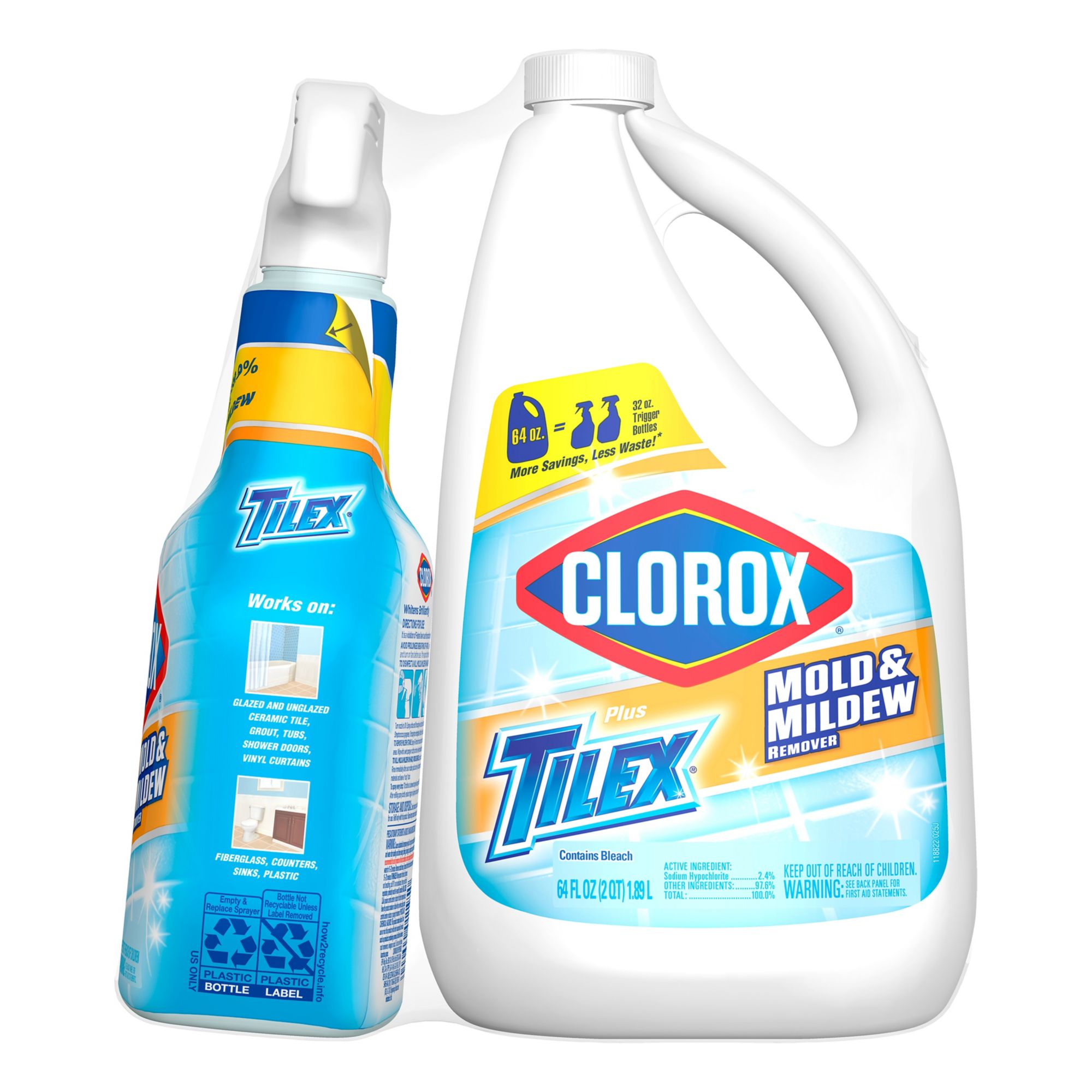 Clorox Plus Tilex Fresh Daily Shower Cleaner, 32 Ounce Spray Bottle