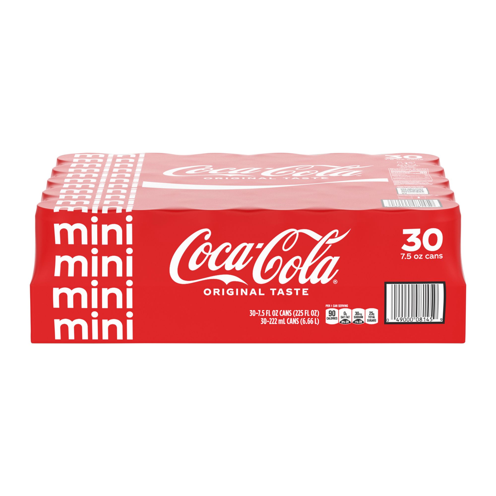 Coca-Cola Mini Can Variety Pack, 7.5 Fl Oz, Pack Of 30 (10 Each: Coke  Classic, D 