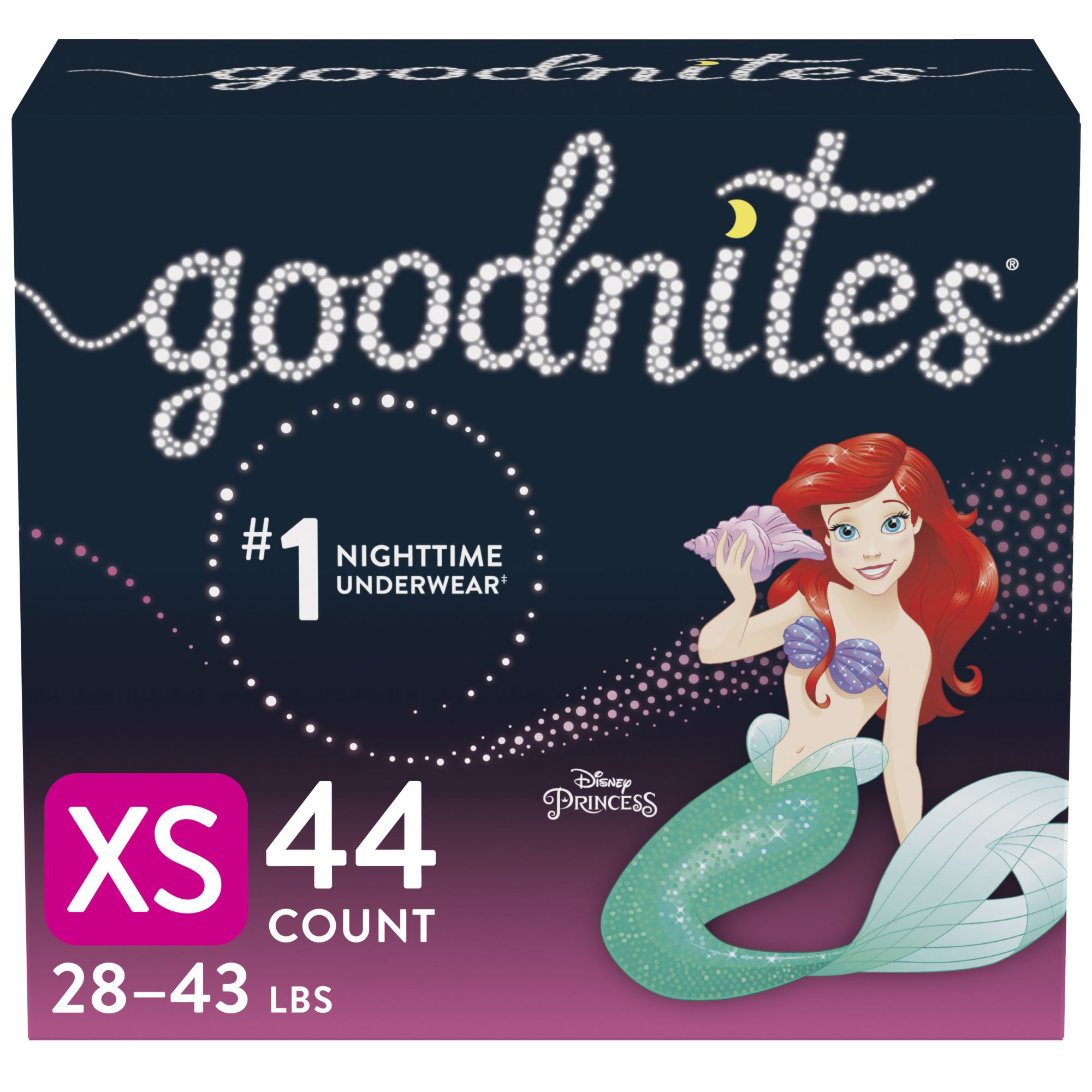 GoodNites Underwear, Nighttime, Disney Princess Moana, S/M, Girls - Super 1  Foods