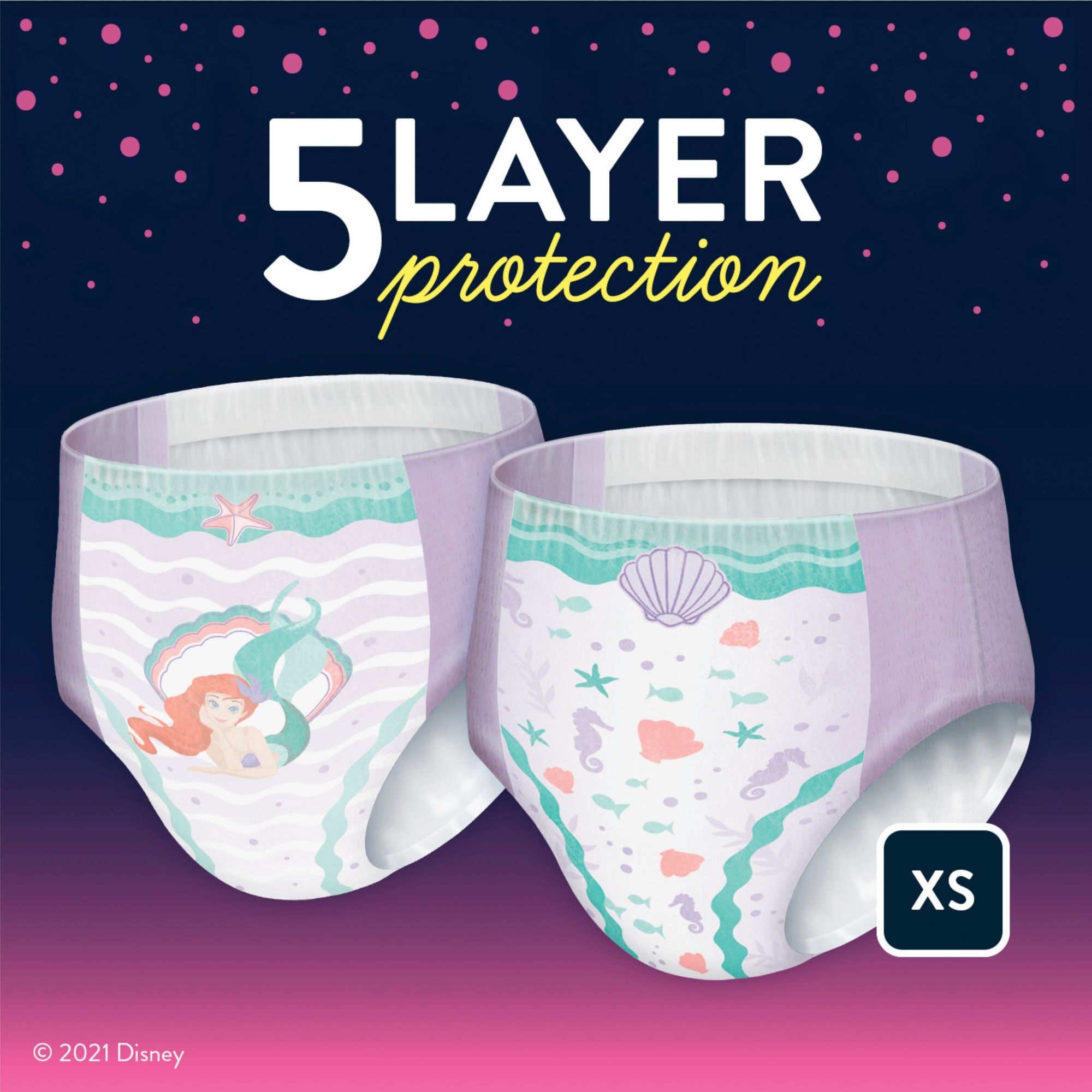 GoodNites Small or Medium Nighttime Underwear for Girls