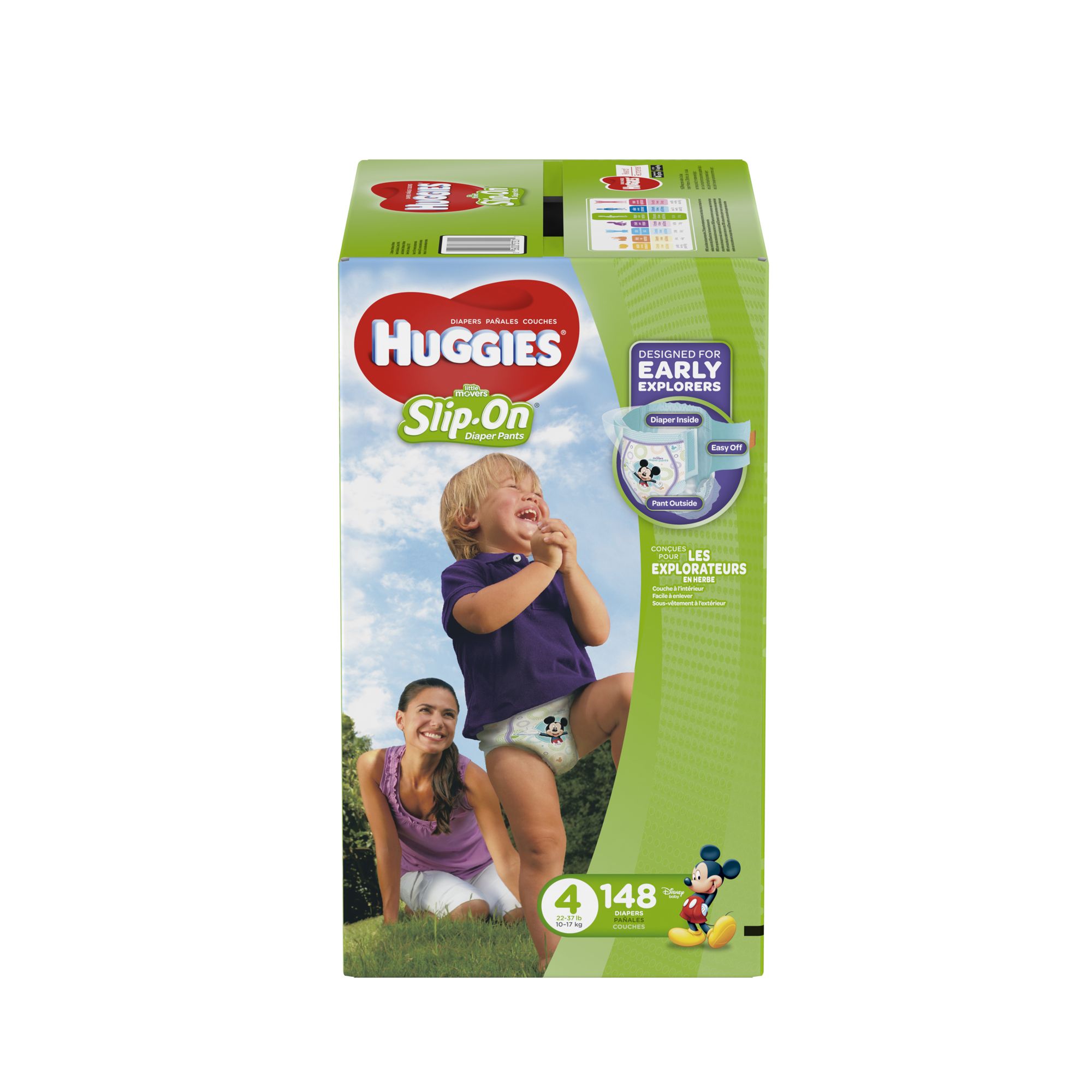 huggies slip on diapers size 4