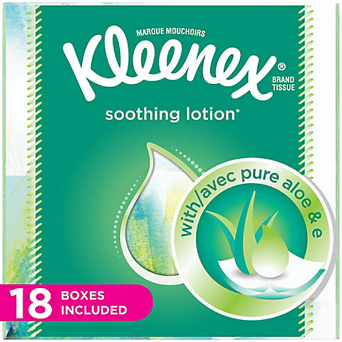 Kleenex Facial Tissues with Lotion, 1,350 sheets