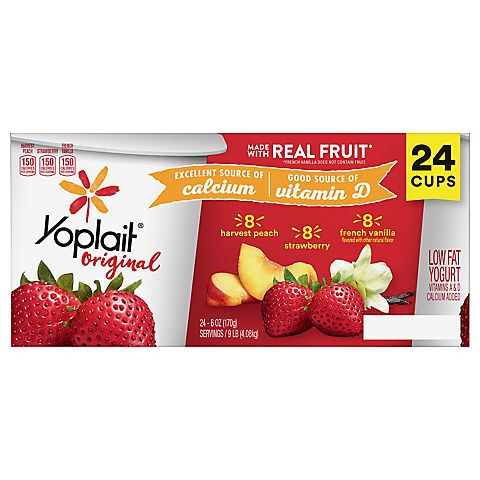 Yoplait Original Yogurt Variety Pack, 24 ct.