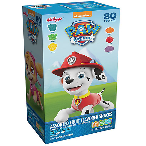 Paw Patrol Assorted Fruit Flavored Snacks, 80 ct.