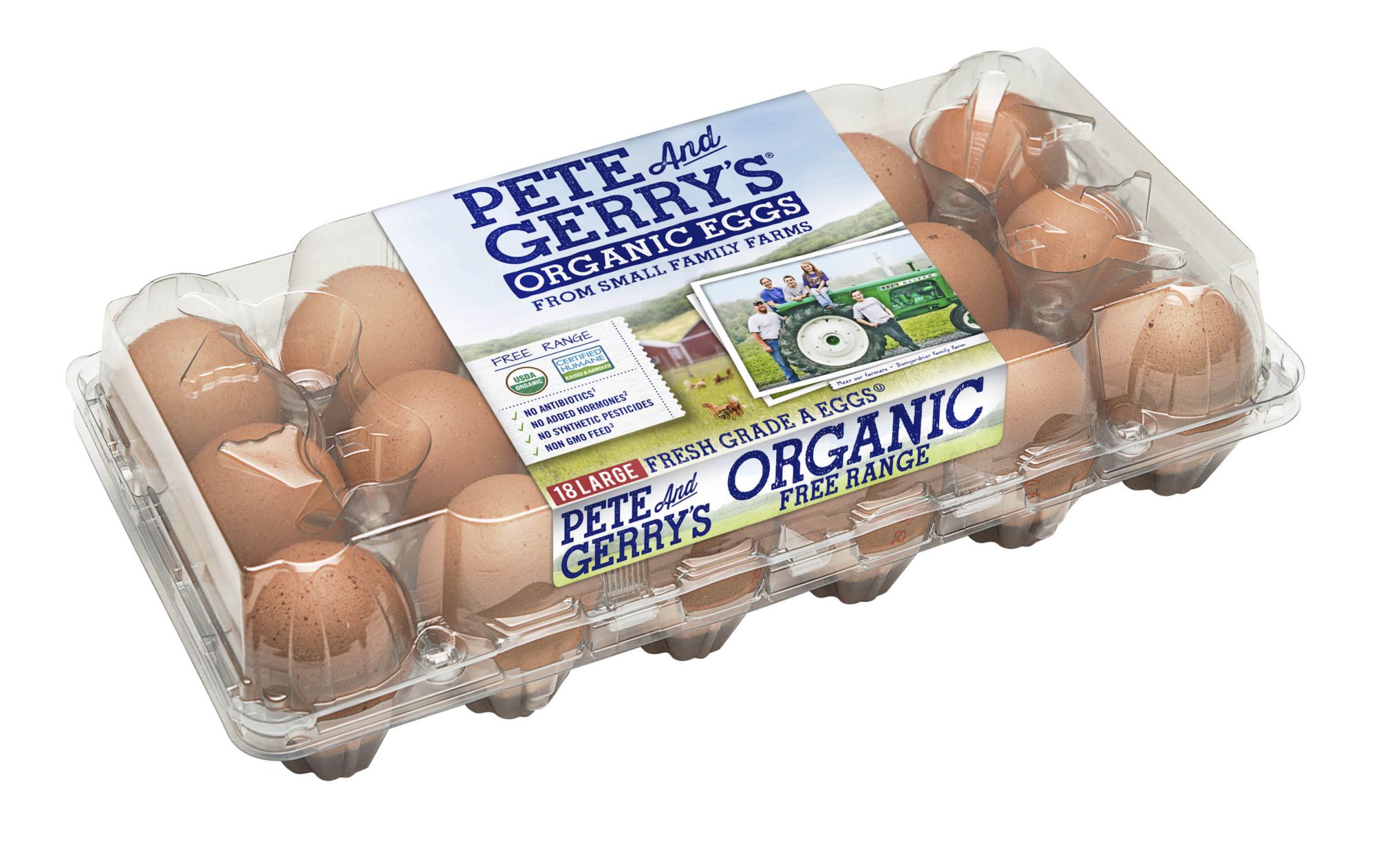Pete and Gerry's and Wellsley Farms Organic Eggs, 18 ct.