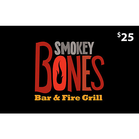$25 Smokey Bones Gift Card, 2 pk.