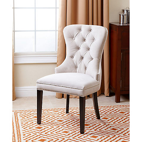 Abbyson Living Tyrus Tufted Dining Chair - Ivory