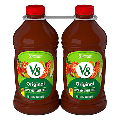 V8 Original 100% Vegetable Juice, 2 pk./64 oz.