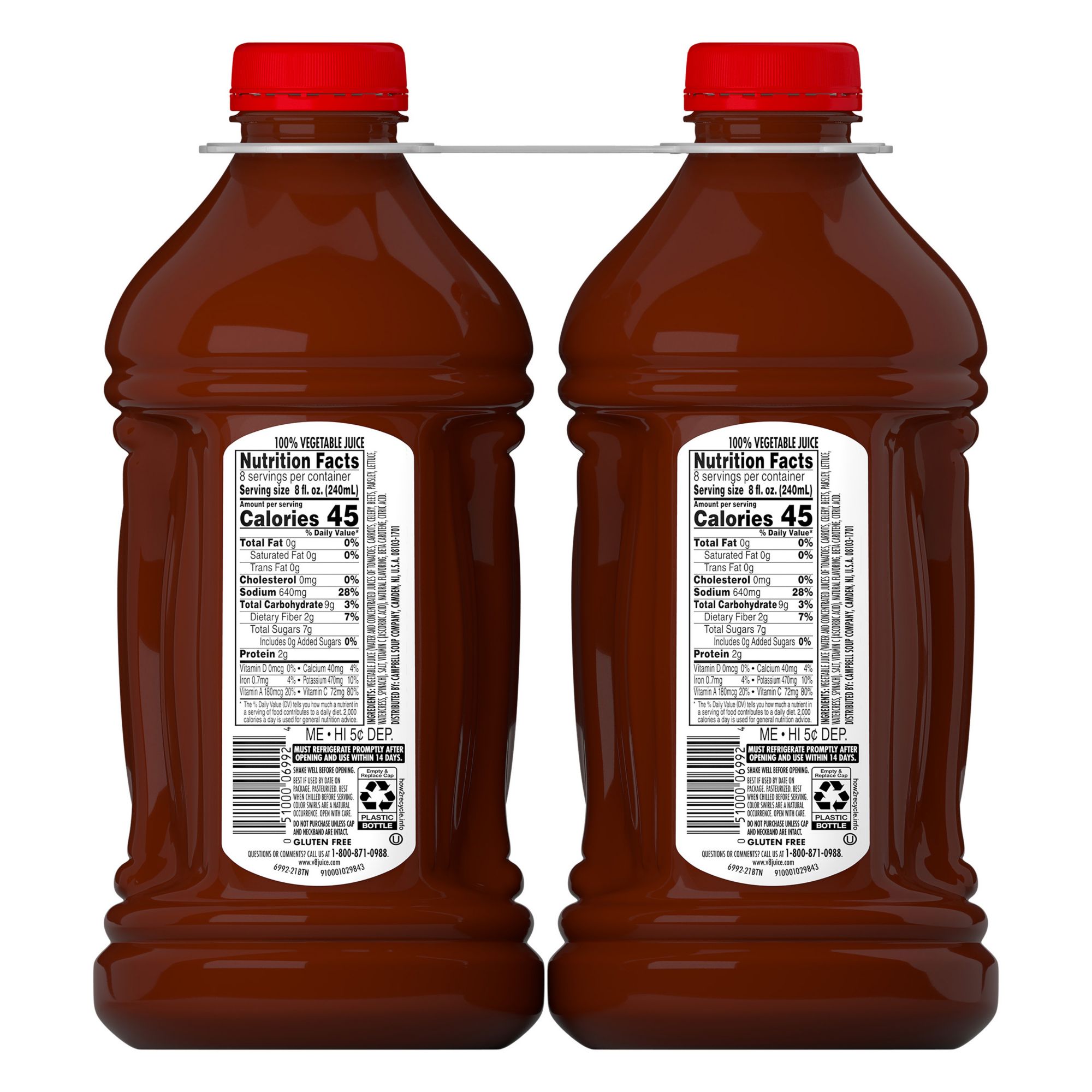 V8 Vegetable Juice, 2 pk./64 oz