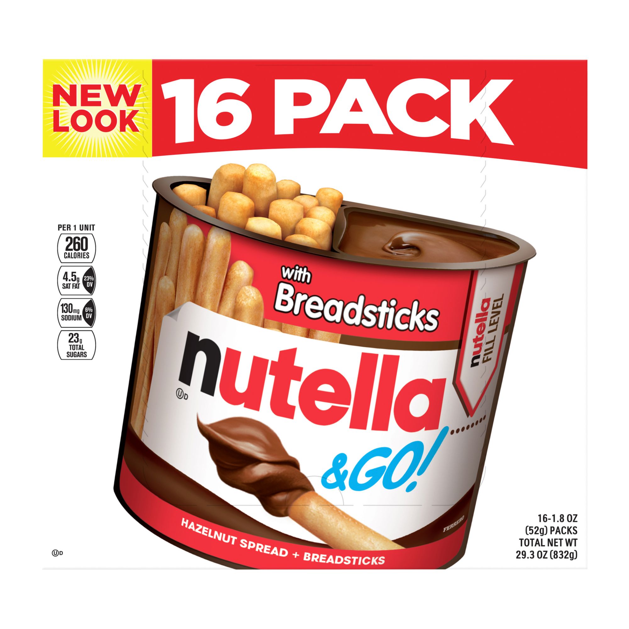 Nutella & Go Breadstick, 4 Count