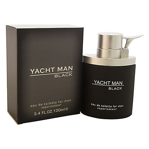 Yacht Man Black by Myrurgia for Men, 3.4 oz.
