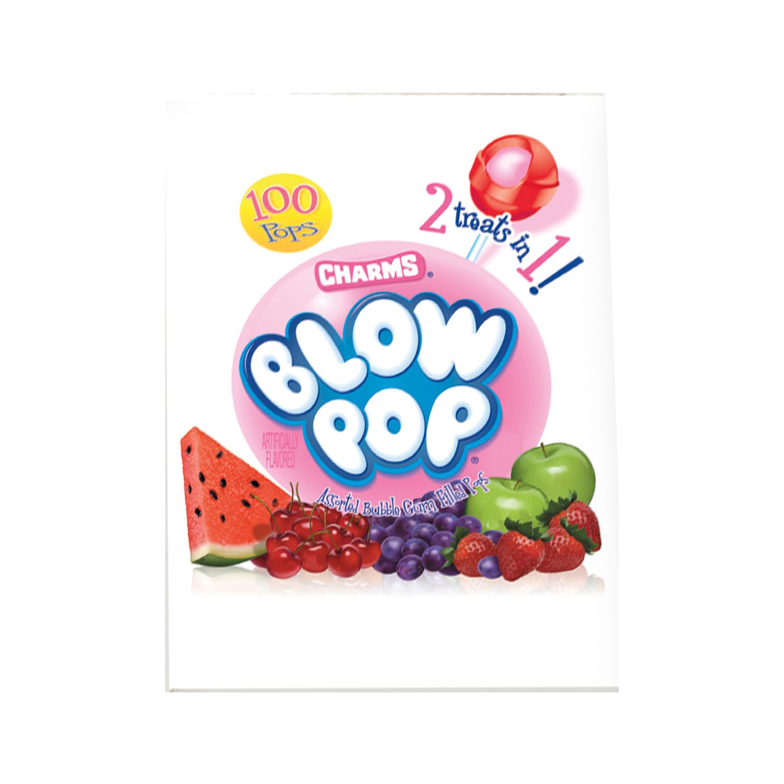 Charms Assorted Fruit Flavor Blow Pop Lollipops - Case of 100 - All City  Candy