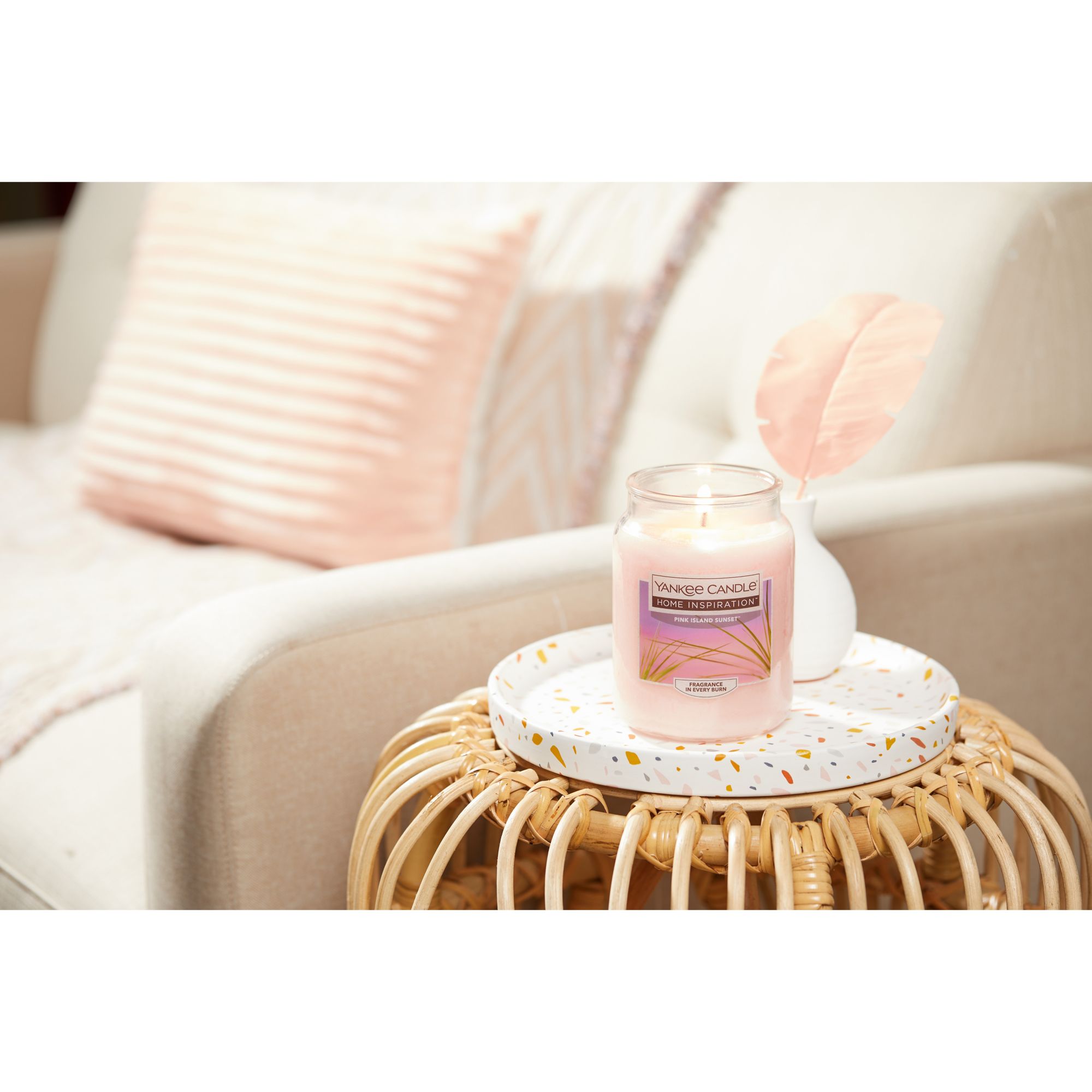 Yankee Candle Fresh Fragrance Collection Candle, Pink Sands - 1 candle, 22 oz