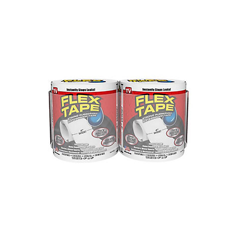 Flex Seal 4" Flex Tape, 2 pk. - White