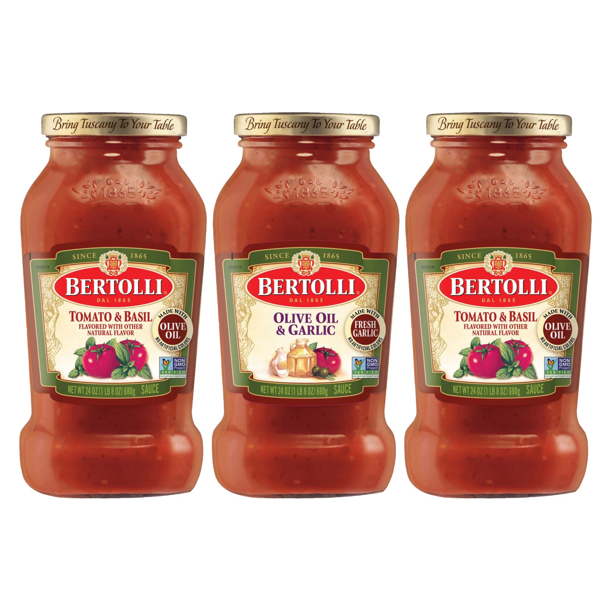 Save on Bertolli Pasta Sauce Olive Oil Basil & Garlic Organic