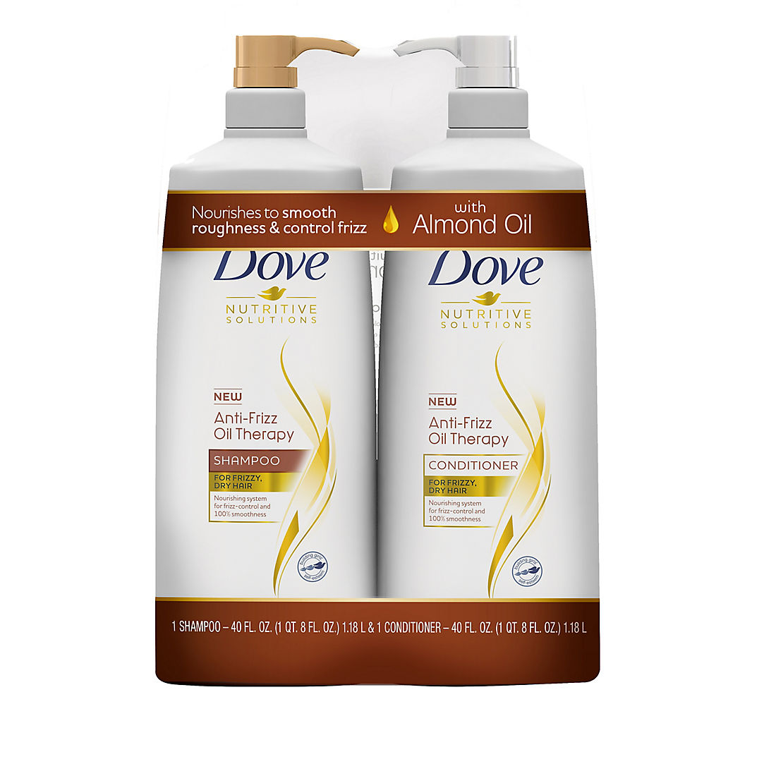 Dove Nutritive Solutions Anti Frizz Oil Therapy Shampoo And Conditioner 2pk Bjs Wholesale Club