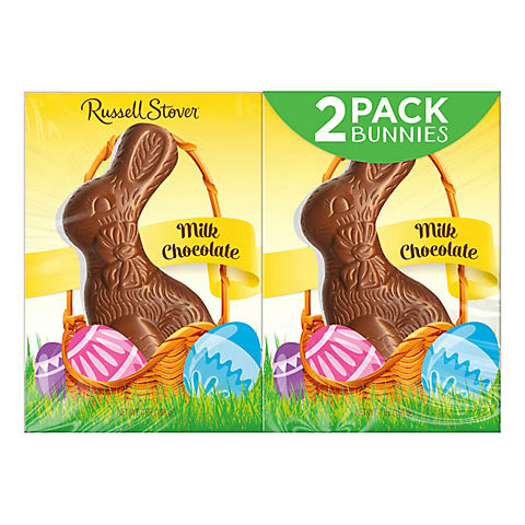 Russell Stover Milk Chocolate Rabbits, 2 pk./7 oz.