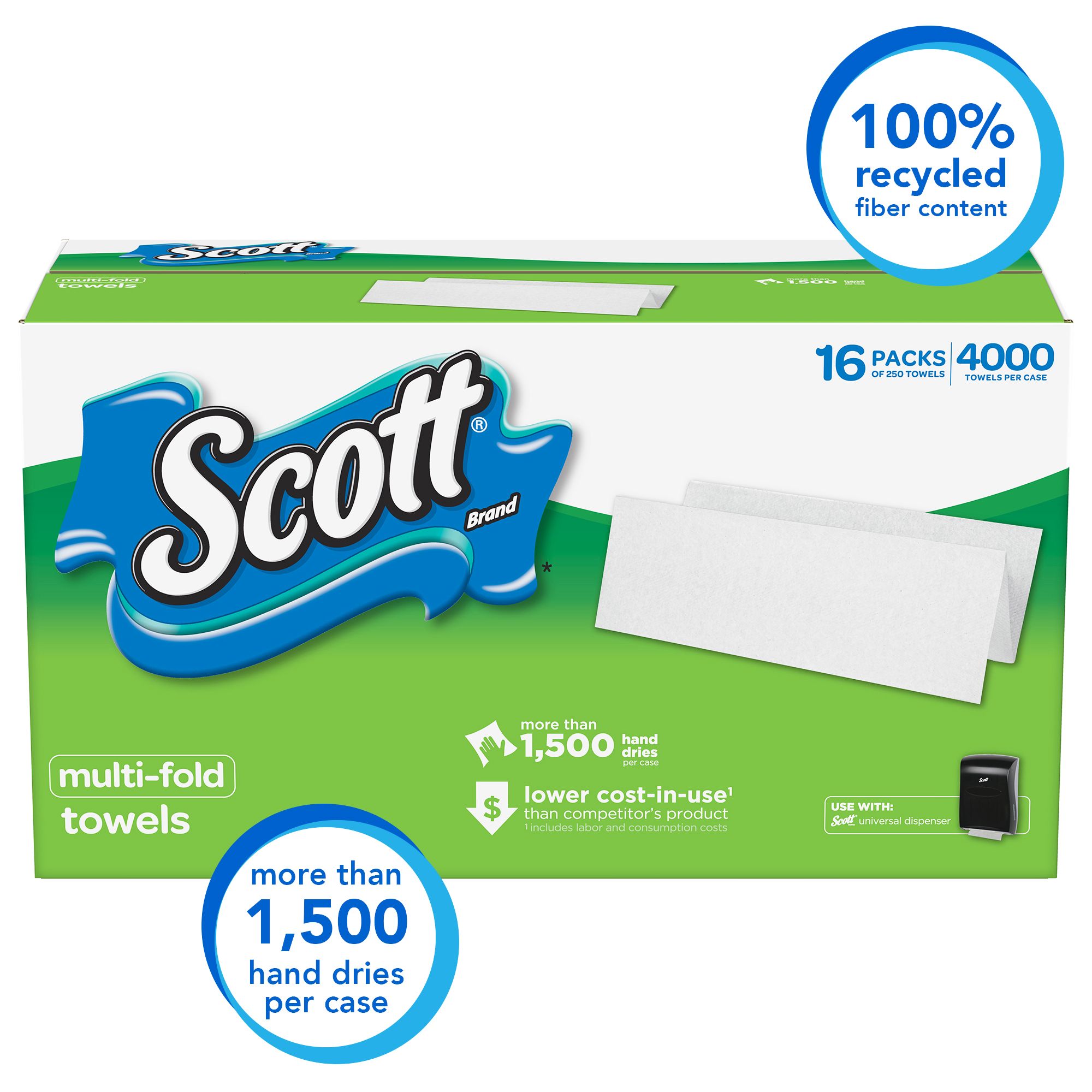 Scott Multi-Fold Paper Towels, 4,000 Ct.