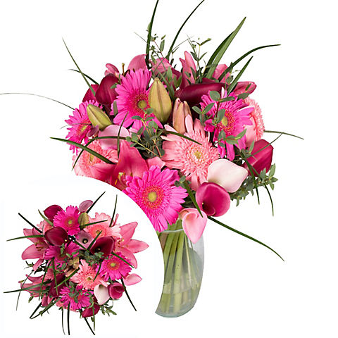 InBloom Pink Possibilities Bouquet, 33 Stems
