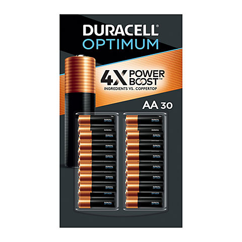 Duracell Optimum AA Alkaline Batteries, 30 ct.