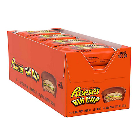 Reese's Big Cup Peanut Butter Cup, 16 pk./1.4 oz.
