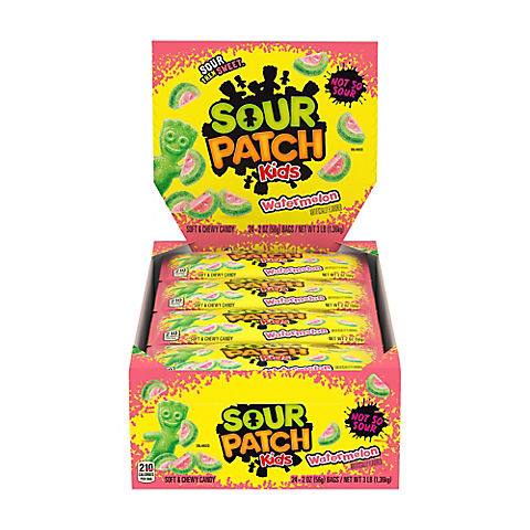 Sour Patch Kids Watermelon Soft & Chewy Candy, 24 pk.