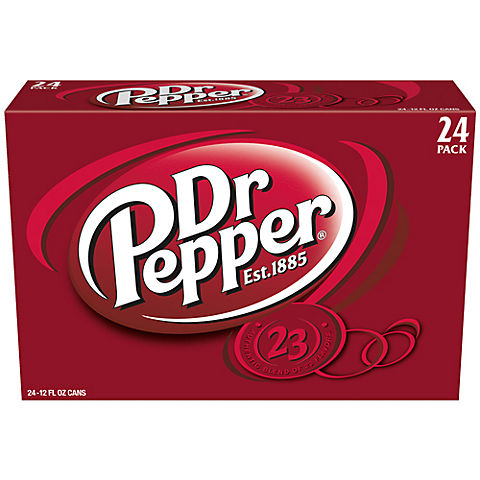 Dr. Pepper Soda, 12 oz., 24 cans