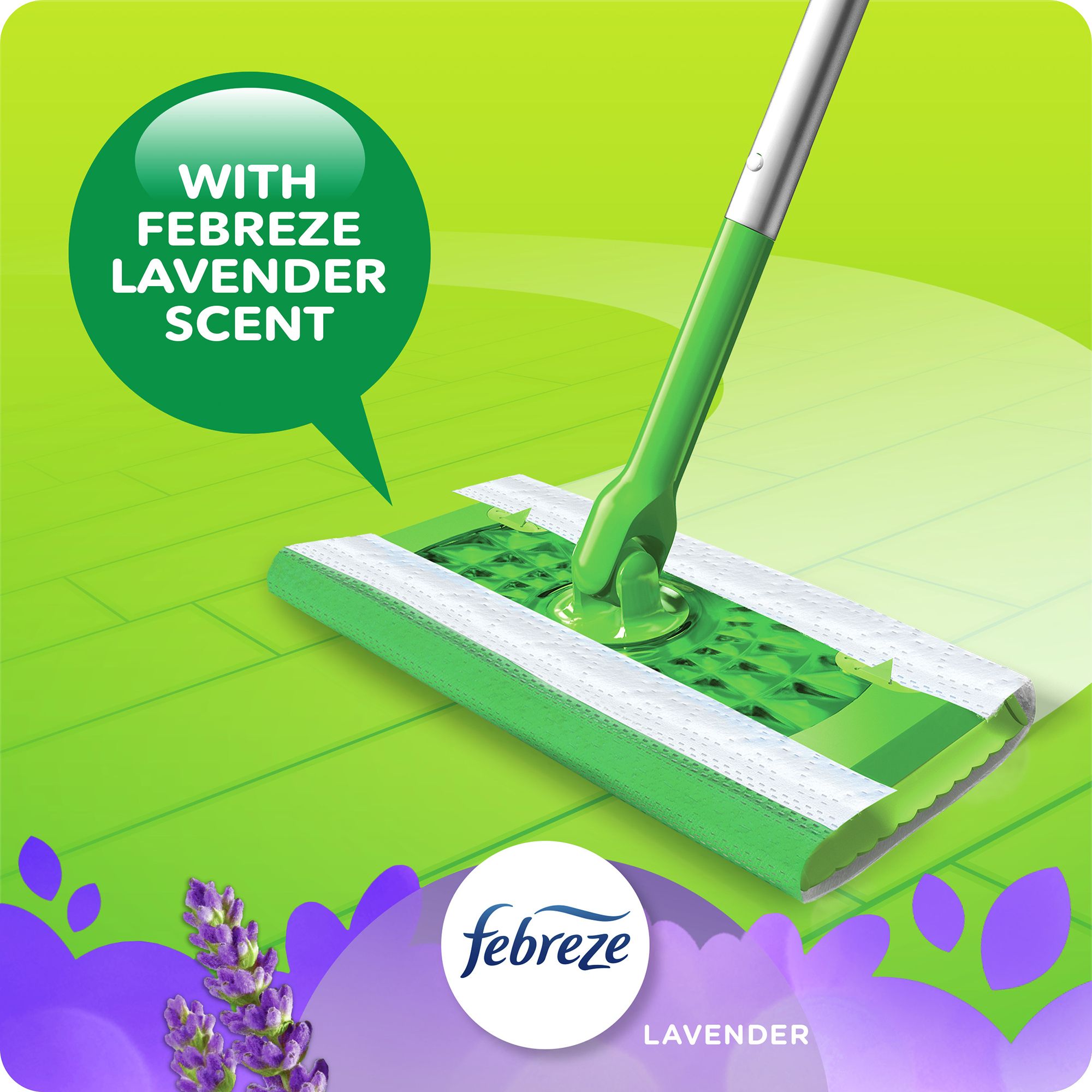 Swiffer Sweeper Lavender, Vanilla & Comfort Wet Mopping Cloths, 64 ct.