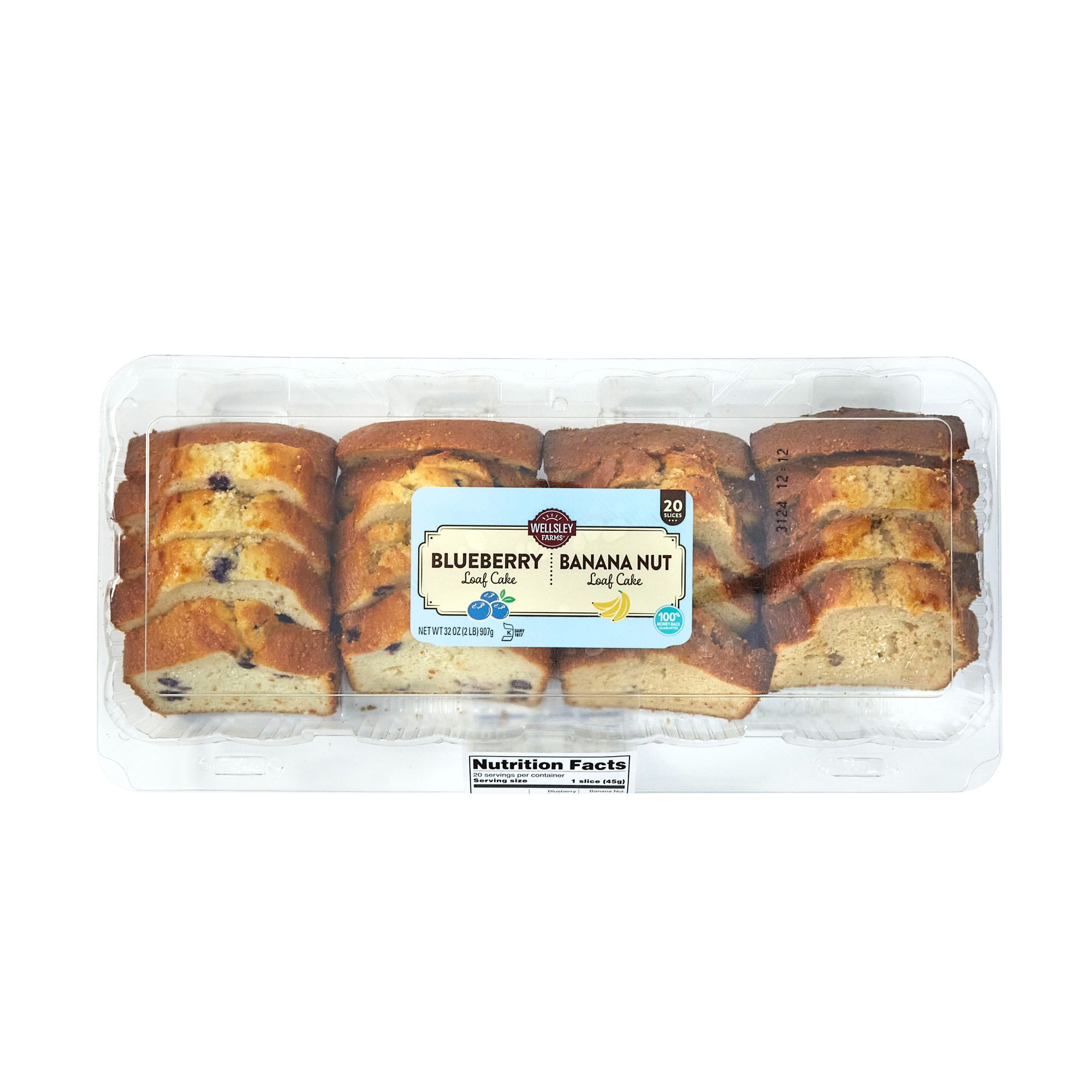 nudler gård flare Wellsley Farms Blueberry and Banana Nut Sliced Loaf Cakes, 32 oz. - BJs  WholeSale Club