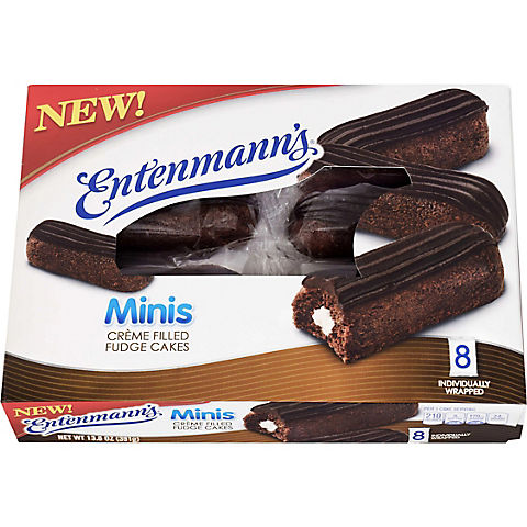 Entenmann's Minis Creme-Filled Fudge Cakes, 8 ct.