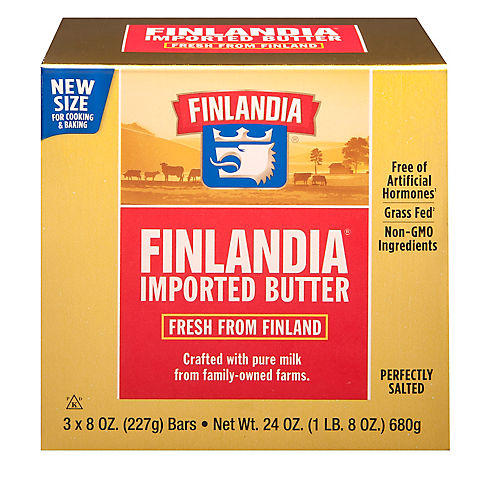 Finlandia Pure Milk Butter, 3 ct./8 oz.
