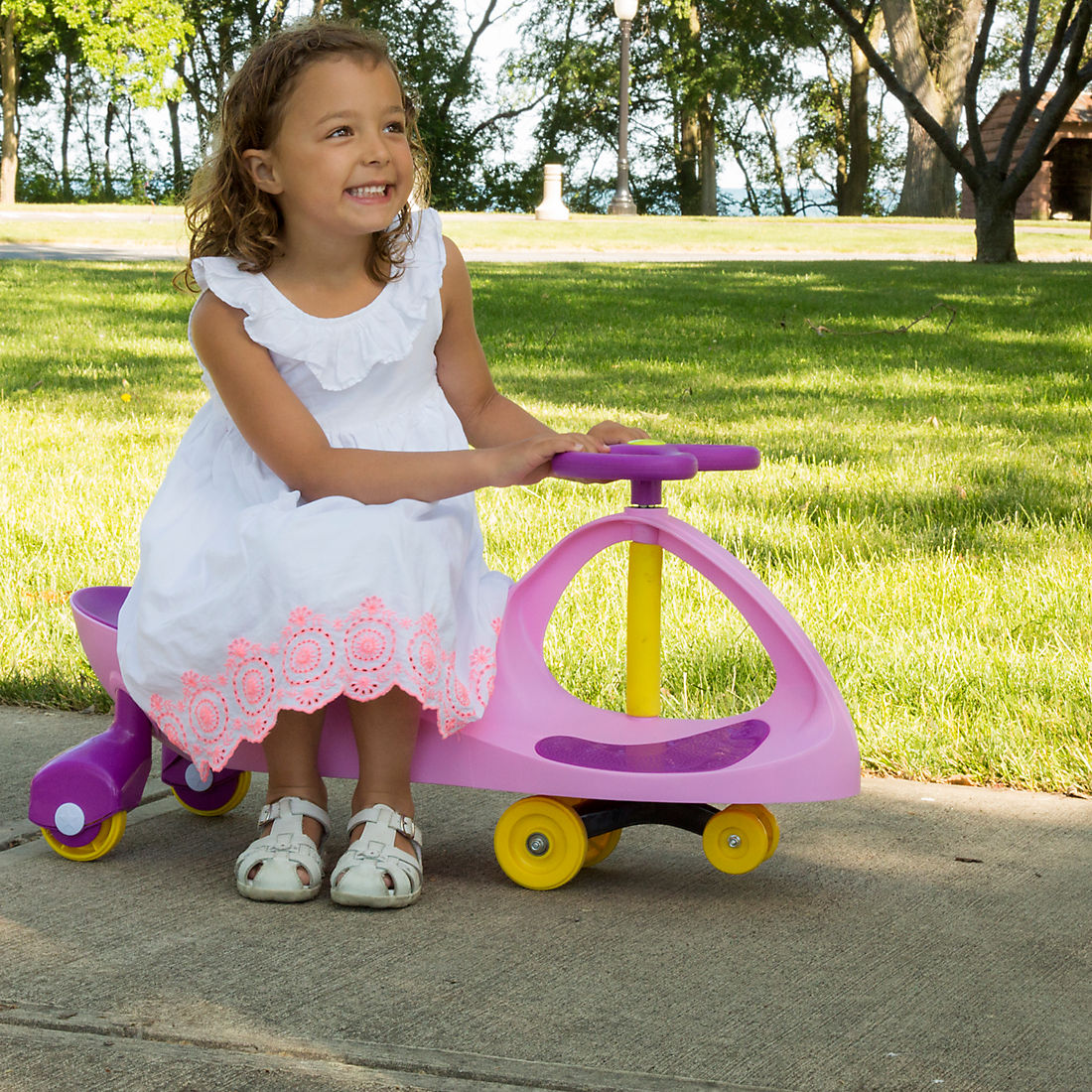 Lil Rider Twist Roller Swing Pink Purple Wiggle Car Ride on Kids Outdoor Toy for sale online