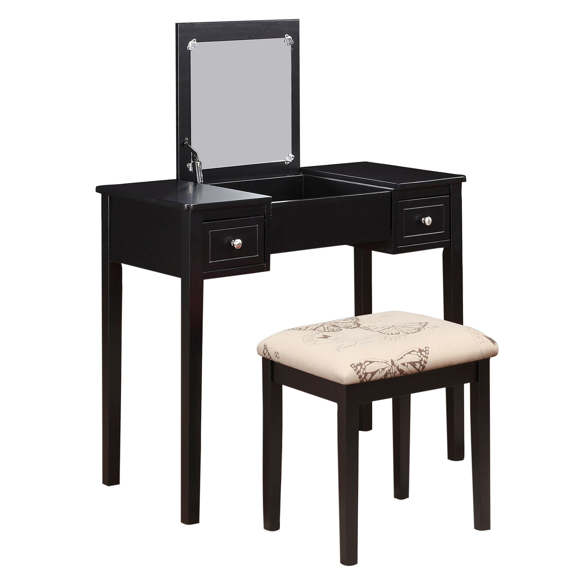 Sasha Vanity and Bench Set - Black - BJs WholeSale Club