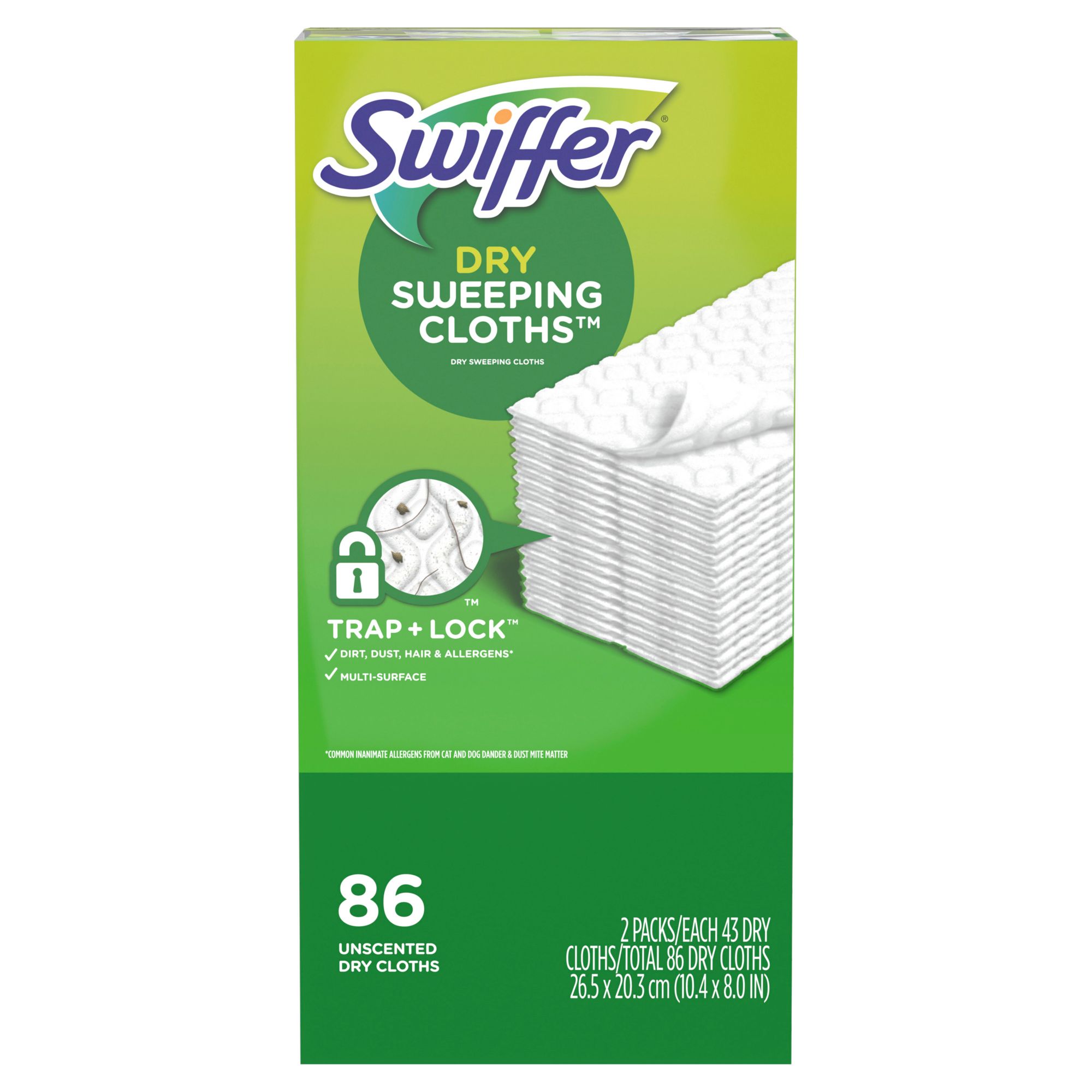 Box of 37 Swiffer Dry Sweeping Cloths - Gain Scented - 8.0 x 10.4 - NEW