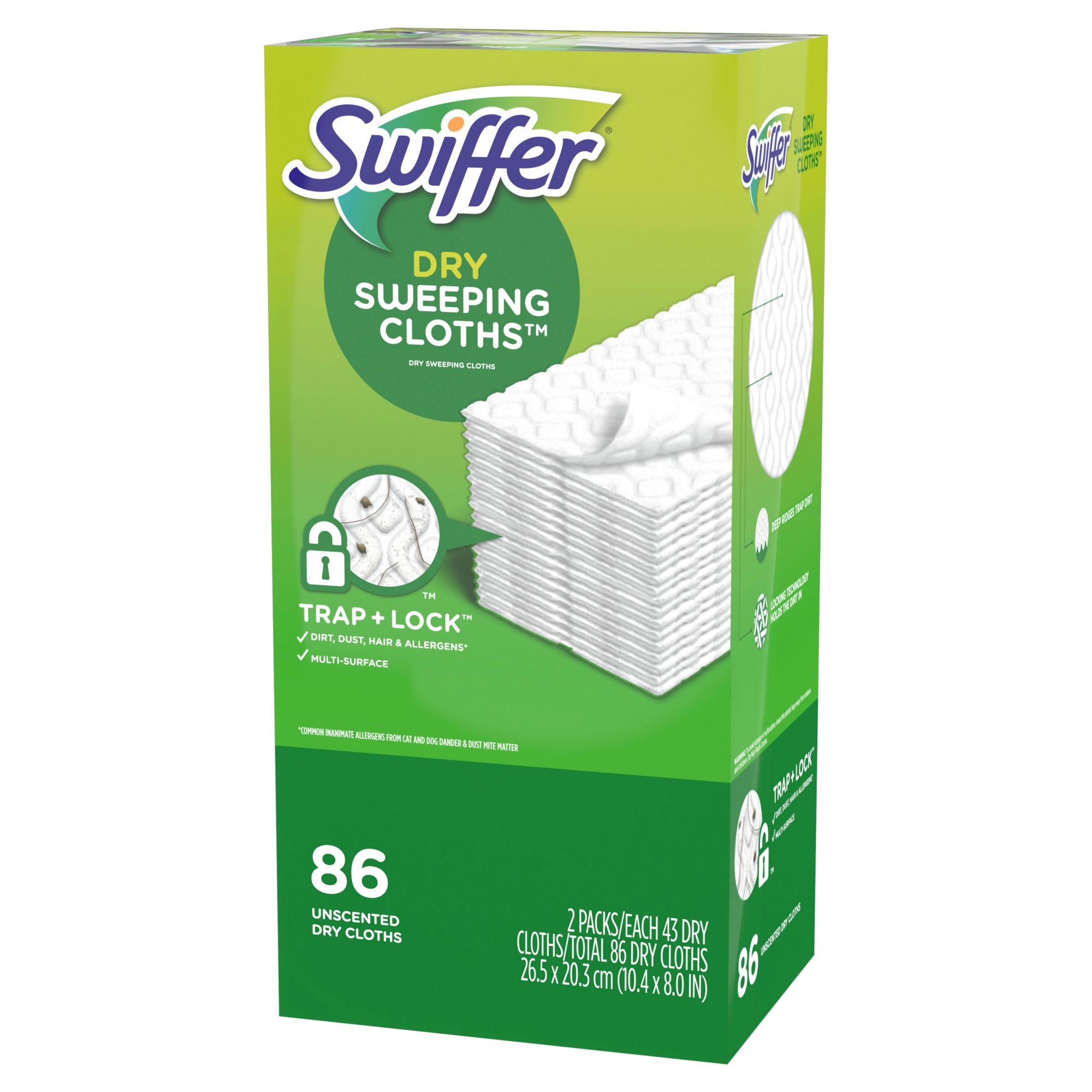 Swiffer Sweeper Dry Sweeping Cloth Refills, 2 pk./43 ct.