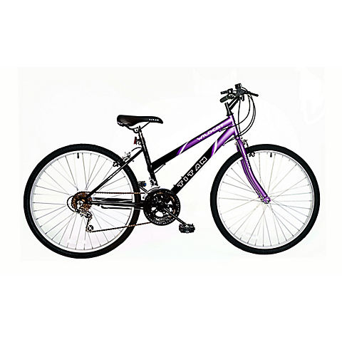 Titan Wildcat Hardtail Women's 26" 18-Speed Mountain Bicycle - Purple/Black