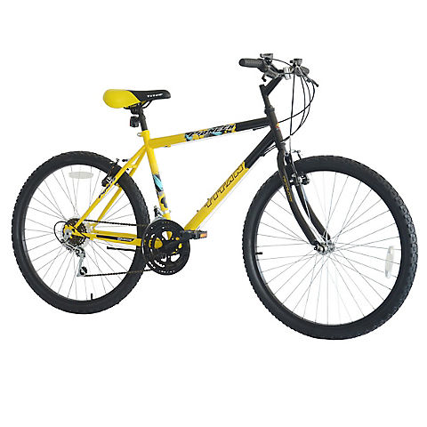 Titan Pioneer Hardtail Men's 26" 12-Speed Mountain Bicycle - Yellow