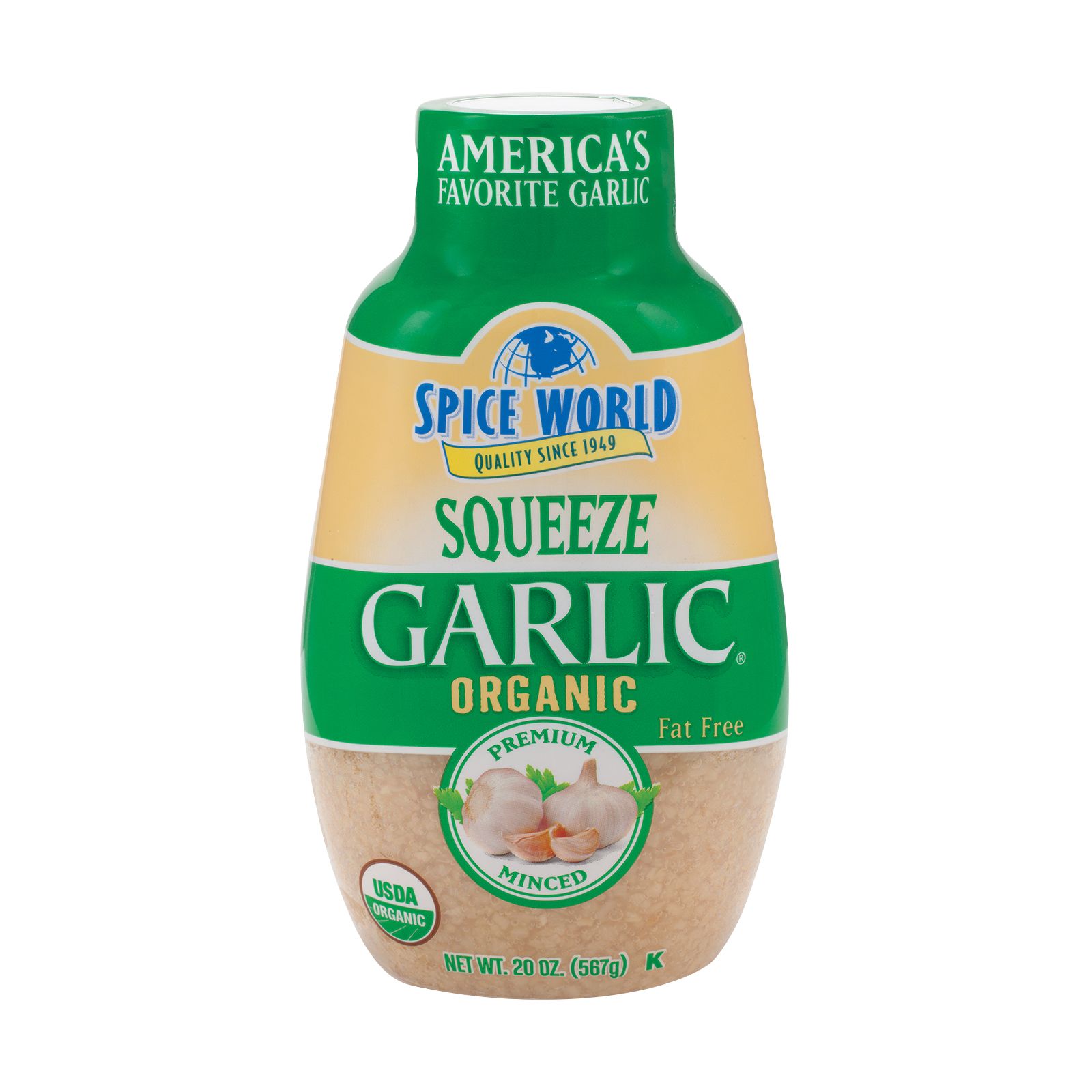  Spice World Squeeze Garlic, 9.5 oz : Garlic Spices