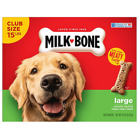 Milkbone Large Dog Biscuits, 15 lbs.