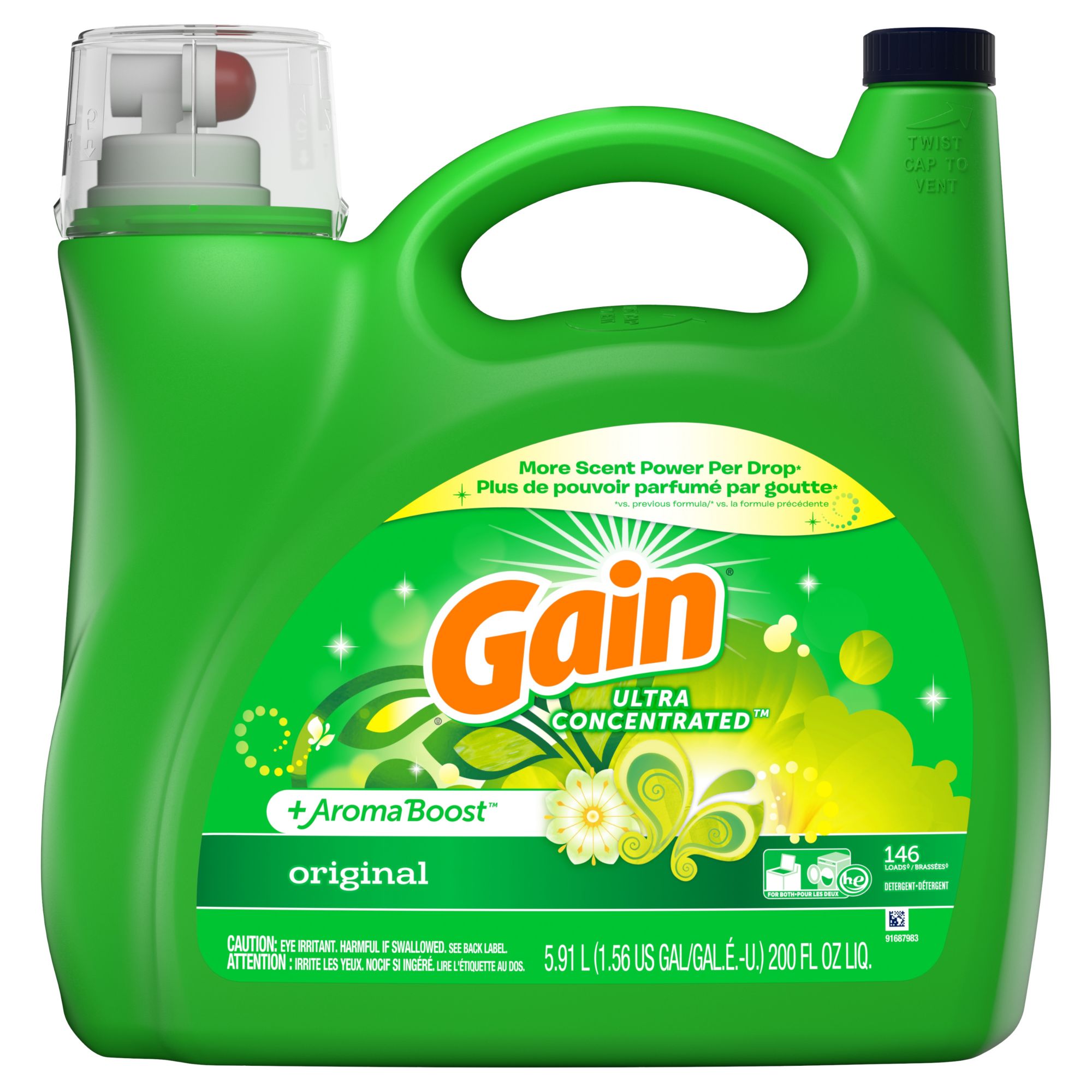 Gain AromaBoost Original Liquid Detergent BJs Wholesale Club BJ's