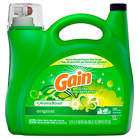 Gain AromaBoost Original Ultra Concentrated Liquid Laundry Detergent, 200 fl. oz.