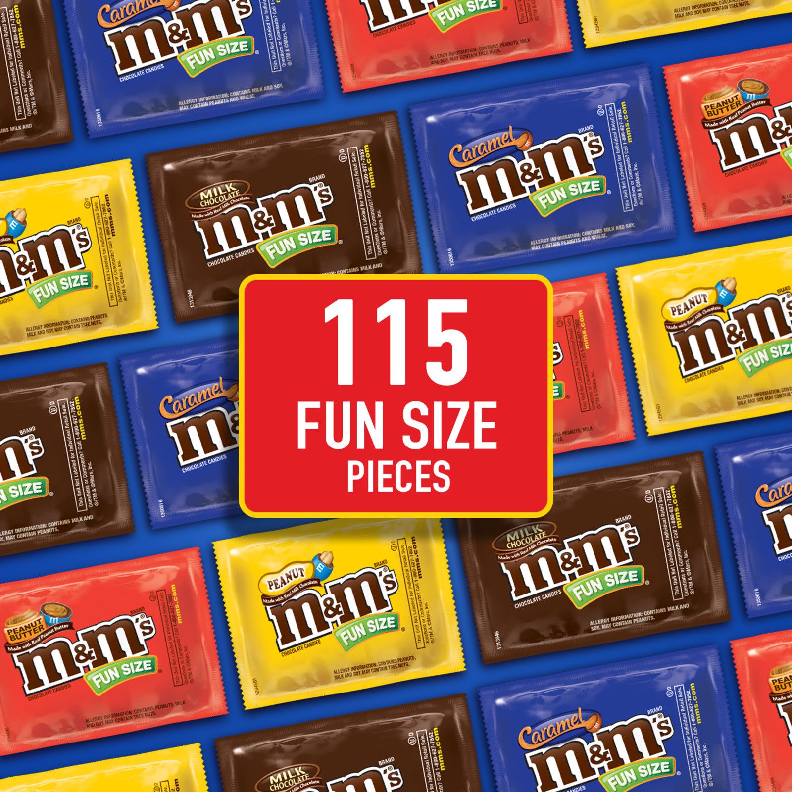 M&M'S Milk Chocolate Candy, Full Size Bulk Candy, 48 ct./1.69 oz.