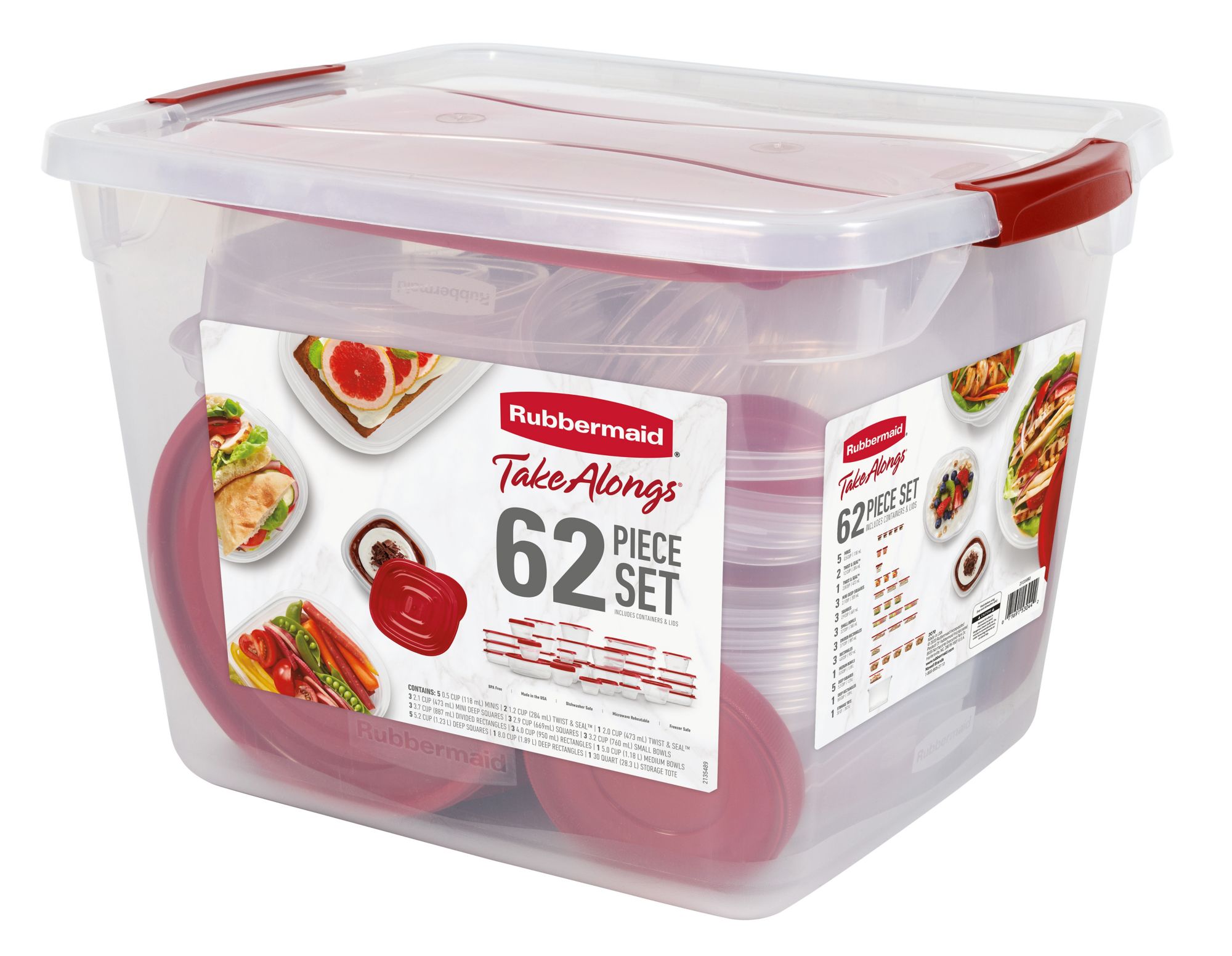 Glad Family Size Food Storage Containers, 3-Pack