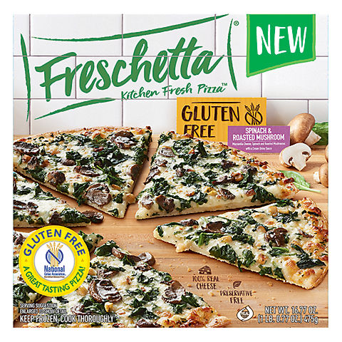 Freschetta Gluten Free Spinach and Mushroom Pizza, 2 pk.