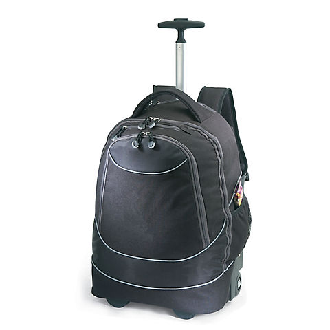 Pacific Gear Horizon Rolling Laptop Backpack - Black